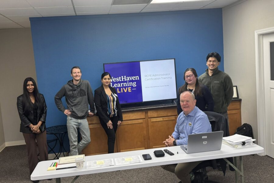 Some students in the The Art of Care RFCE Training class