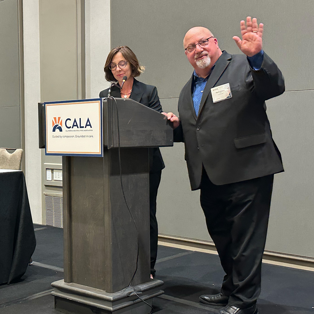 Mark Cimino was recognized as the California Assisted Living Association's (CALA) Advocate of the Year